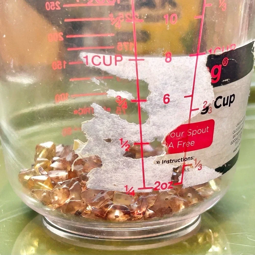 Vintage Amber Acrylic Lucite Nugget Beads DIY Jewelry Making Supplies Craft Lot - Picture 11 of 12